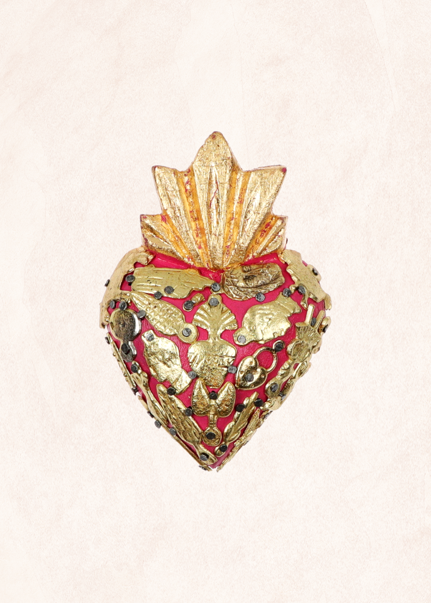 Ex- Voto - Coeur Sacré - Rose