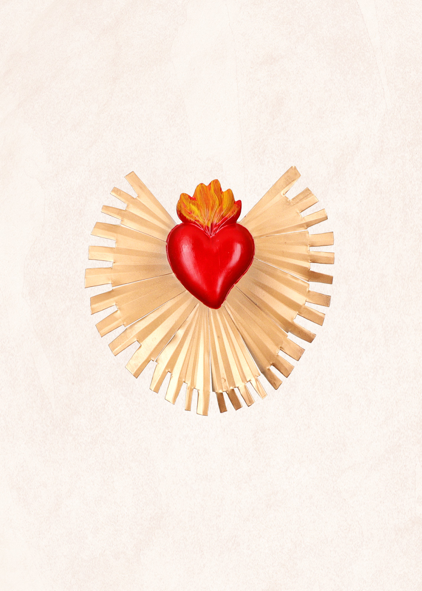 Ex- Voto - Coeur Flamboyant - Rouge