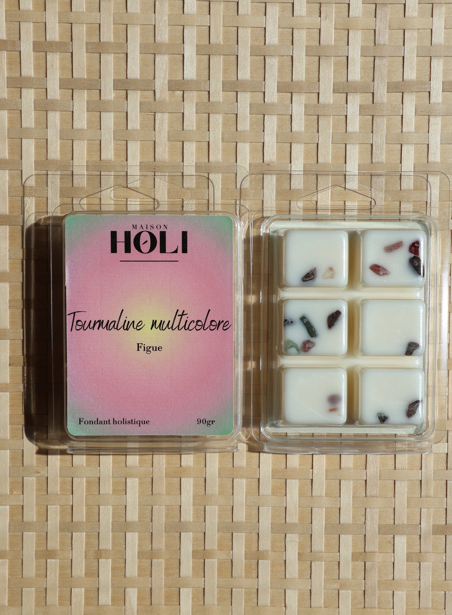 Fondant parfumé - Tourmaline multicolore & Figue