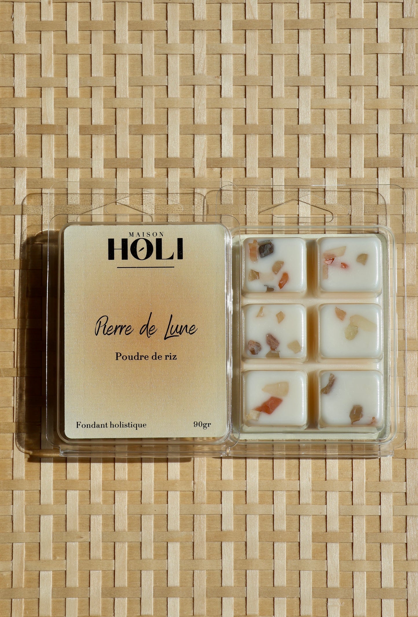Fondant parfumé - Pierre de lune & Poudre de riz