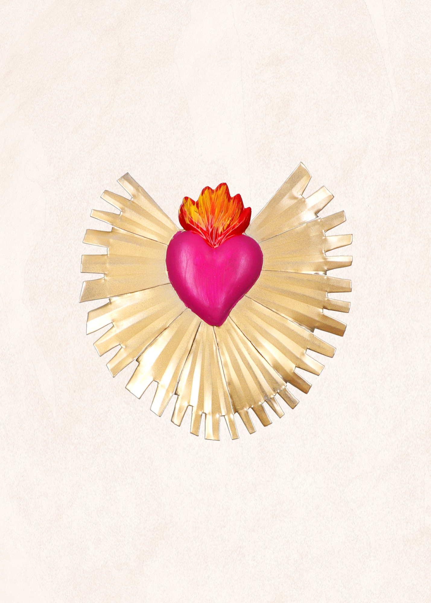 Ex- Voto - Coeur Flamboyant - Rose