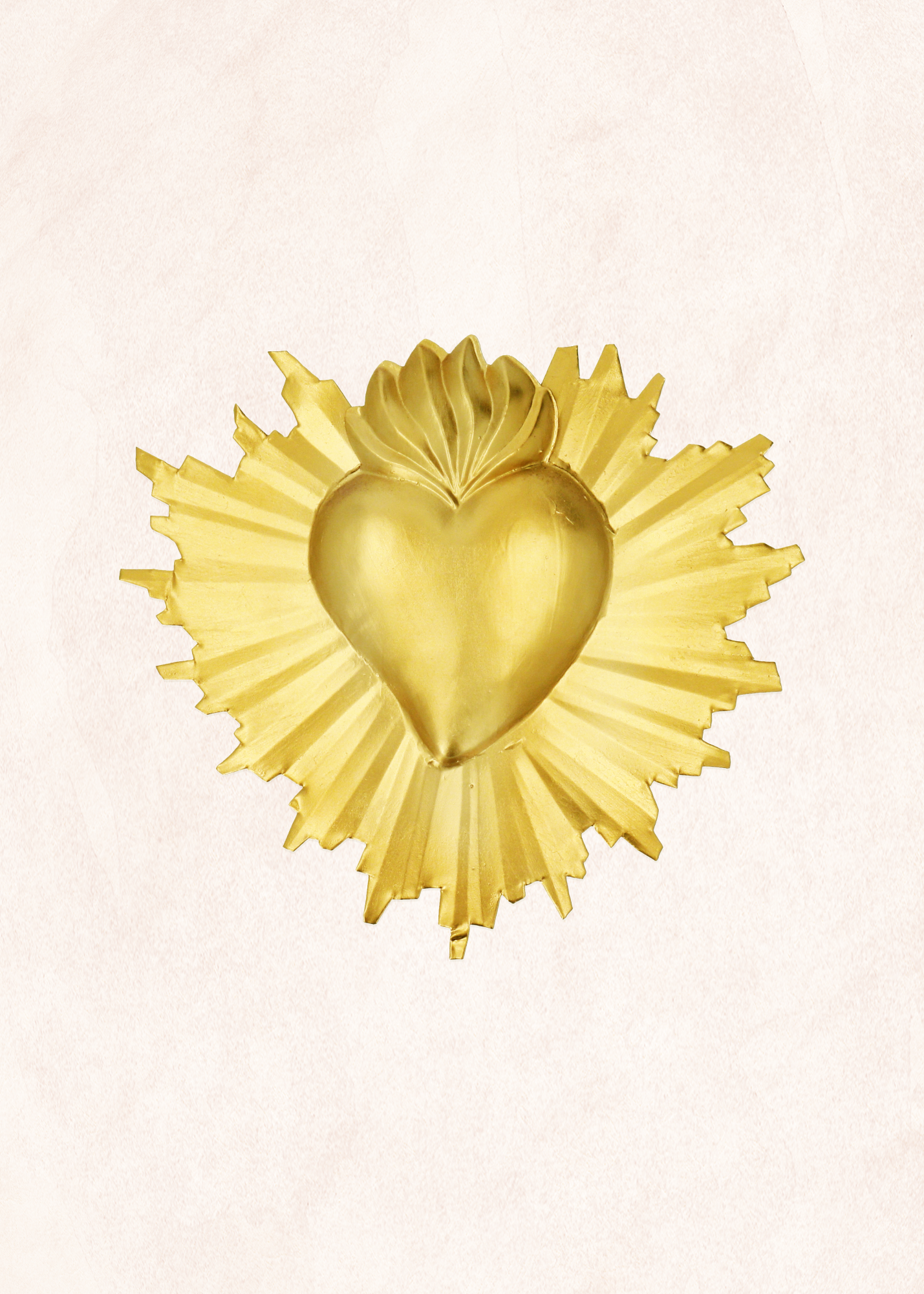 Ex- Voto - Coeur Flamboyant - Doré