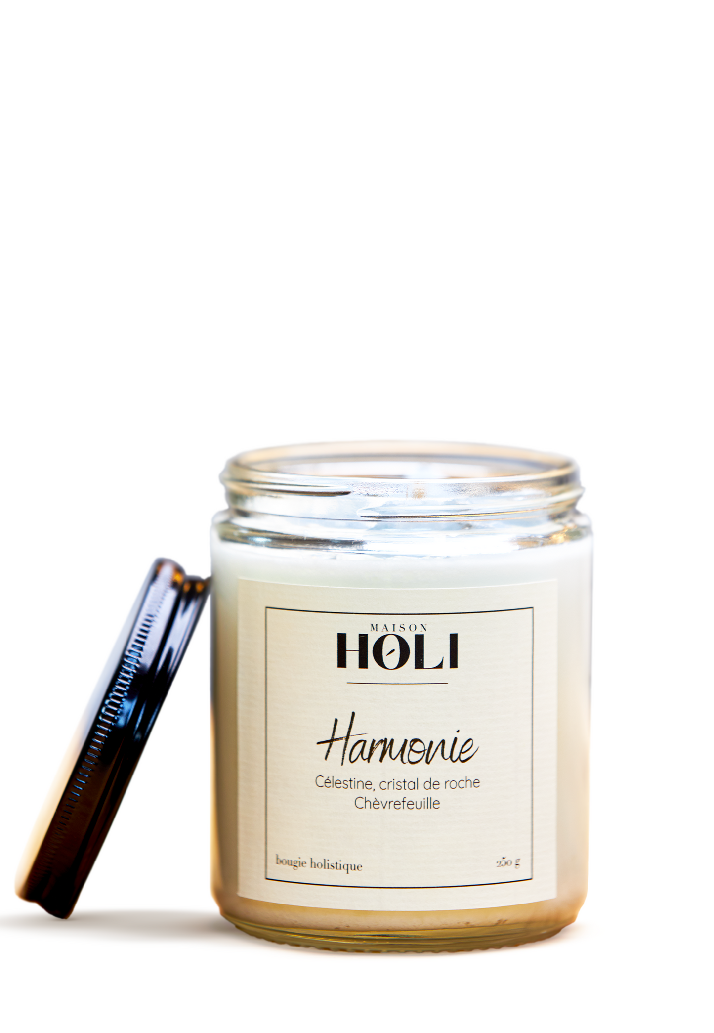 Harmony Candle - Honeysuckle & Celestine Rock Crystal