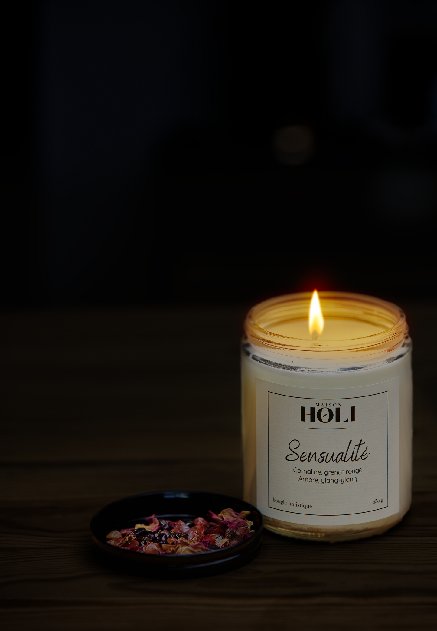 Sensuality Candle - Amber Ylang-ylang & Cornline Garnet