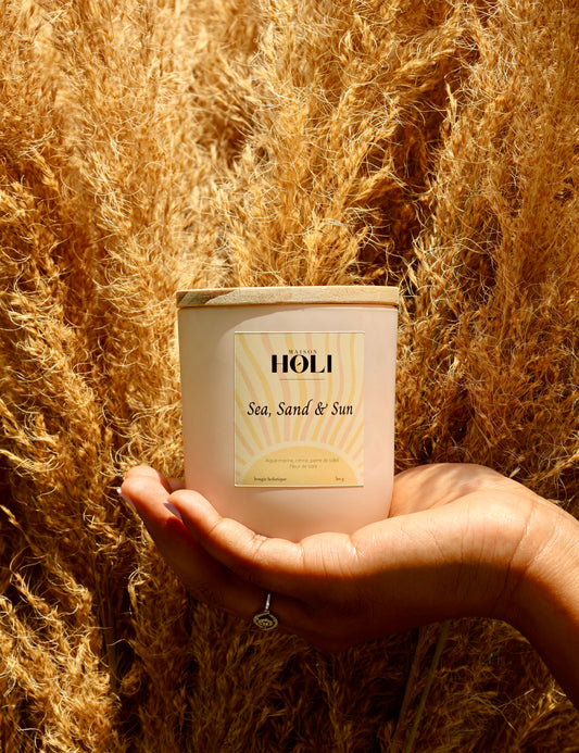 Bougie Sea, Sand & Sun ☀️ - Fleur de tiaré